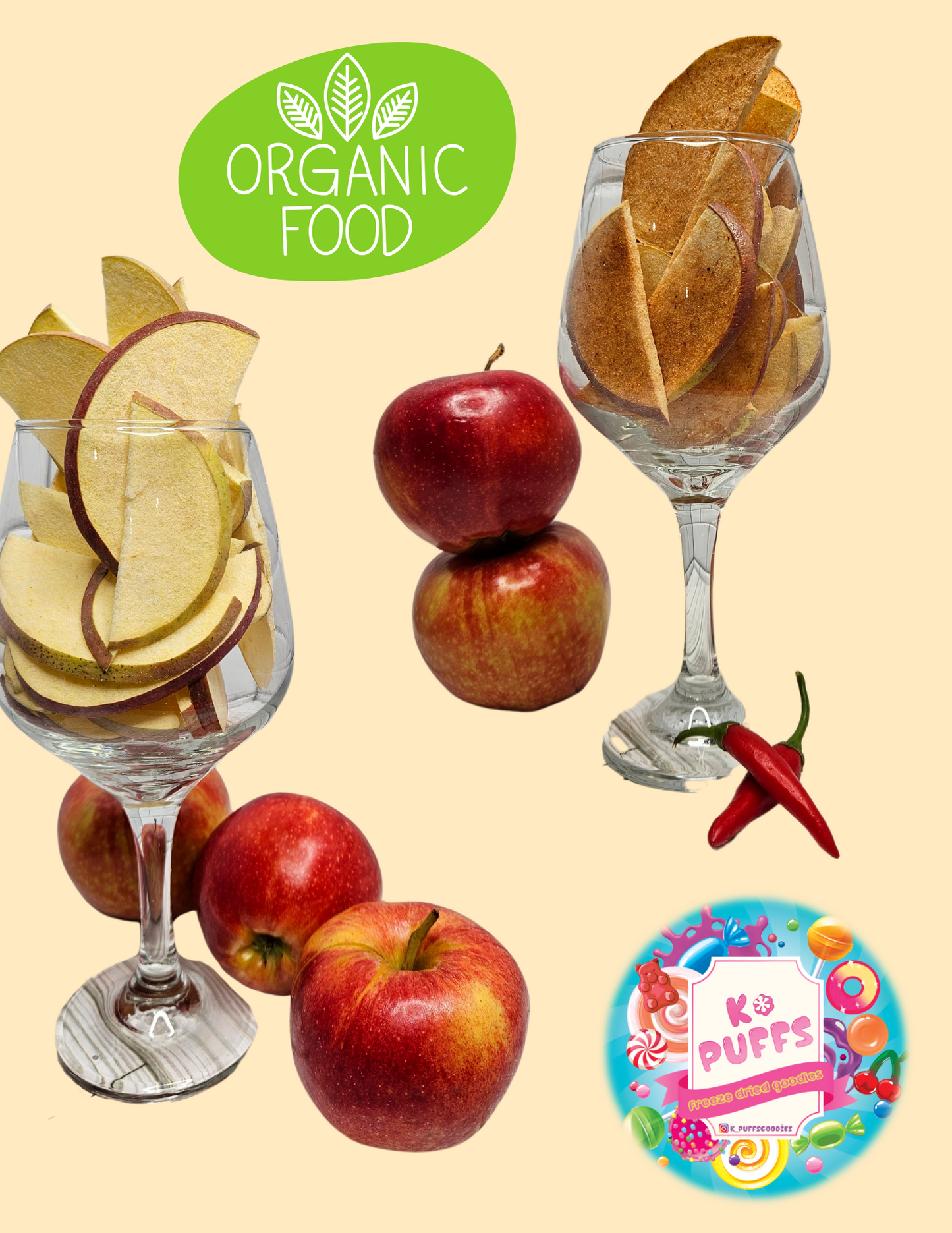 K Puffs Dried Apples Slices